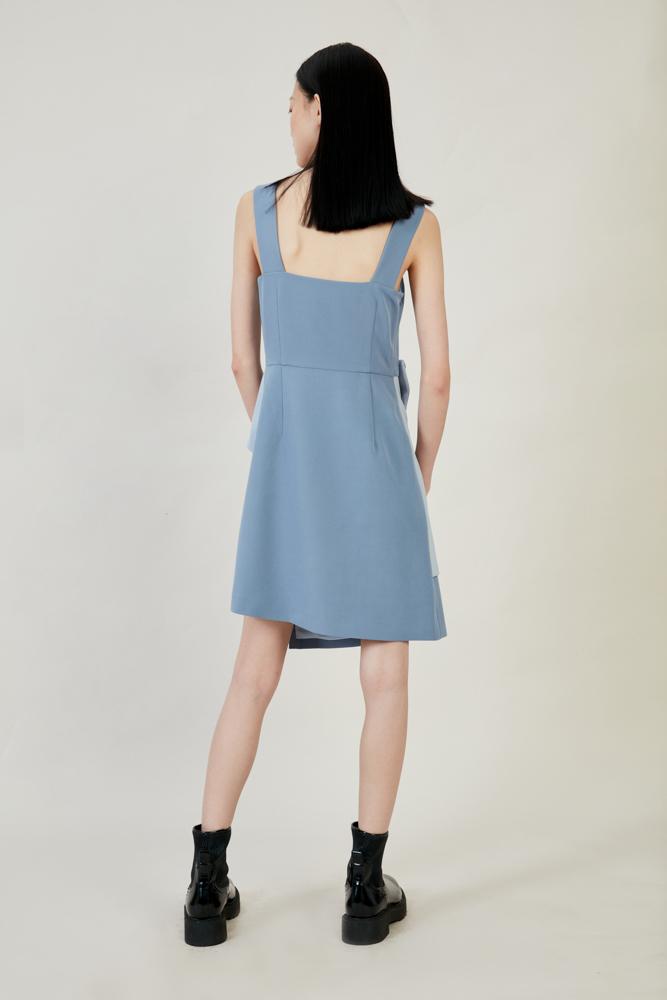 Color Block Slip Dress - BLANCORE