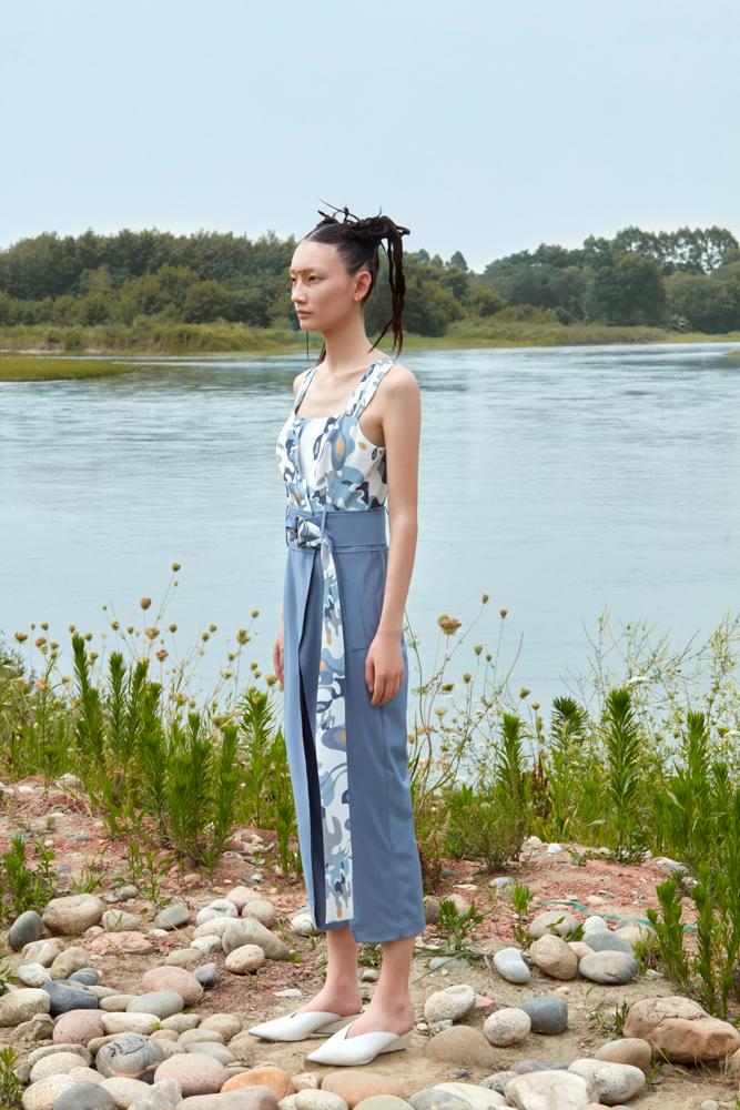 COLOR PRINT JUMPSUIT - BLANCORE