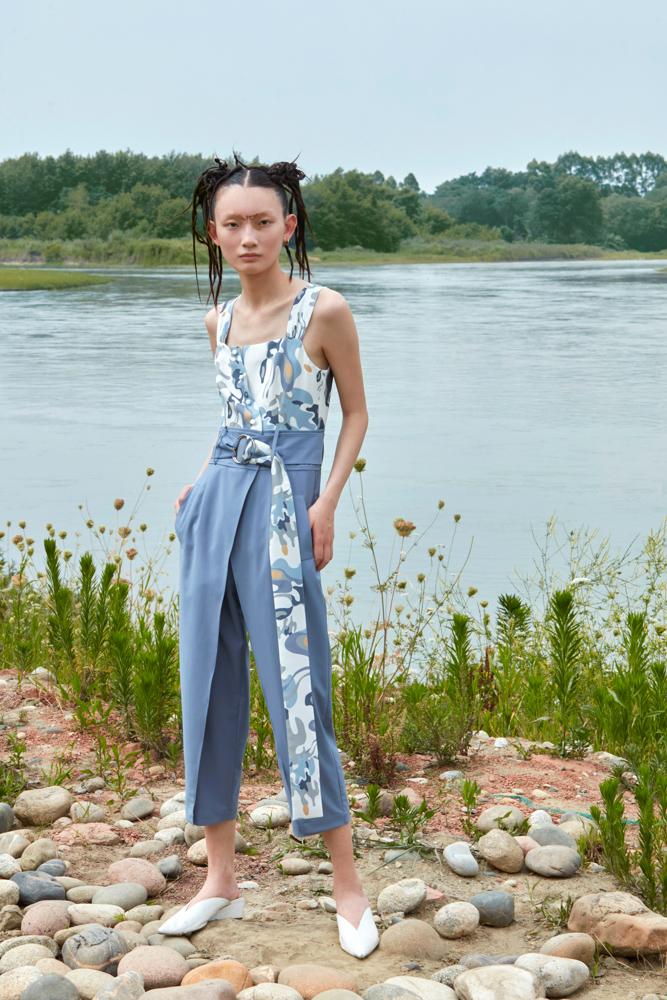 COLOR PRINT JUMPSUIT - BLANCORE