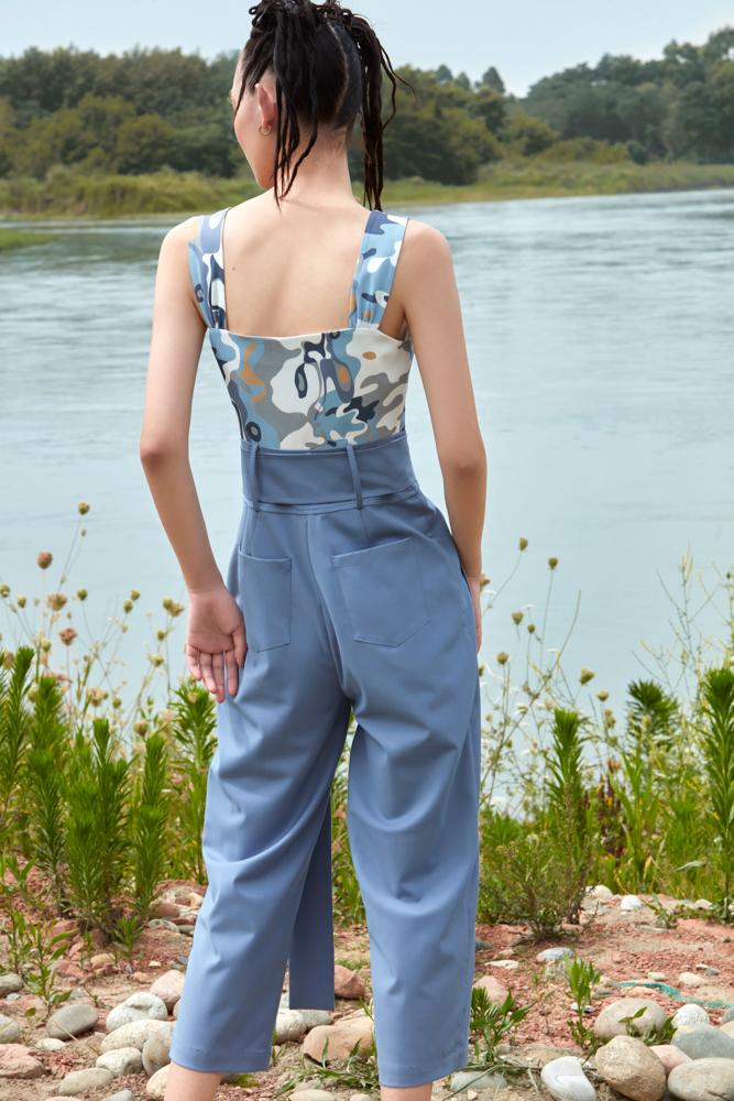 COLOR PRINT JUMPSUIT - BLANCORE