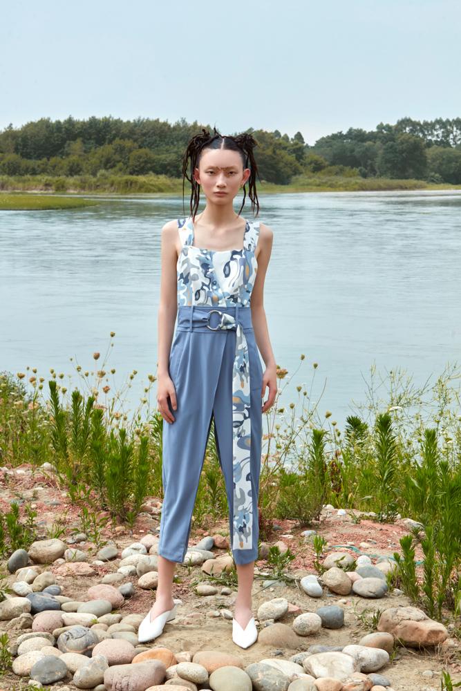 COLOR PRINT JUMPSUIT - BLANCORE