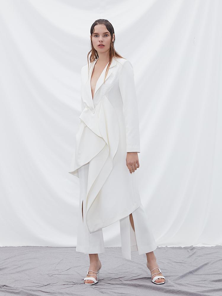 Deconstructed Asymmetrical Blazer - BLANCORE