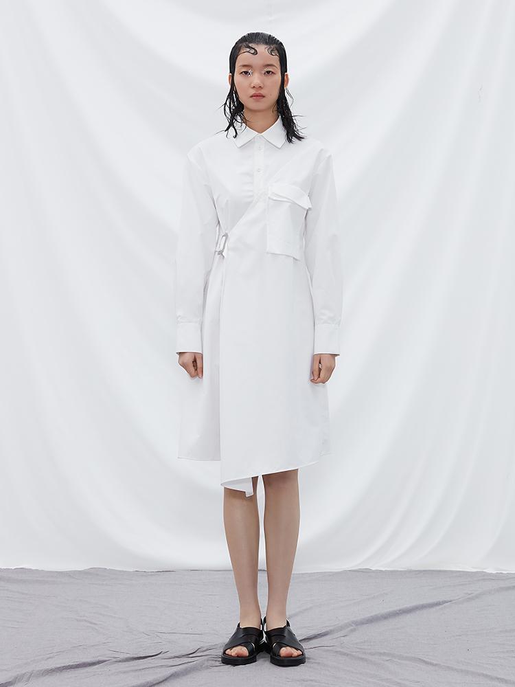 Deconstructed Shirt Dress - BLANCORE