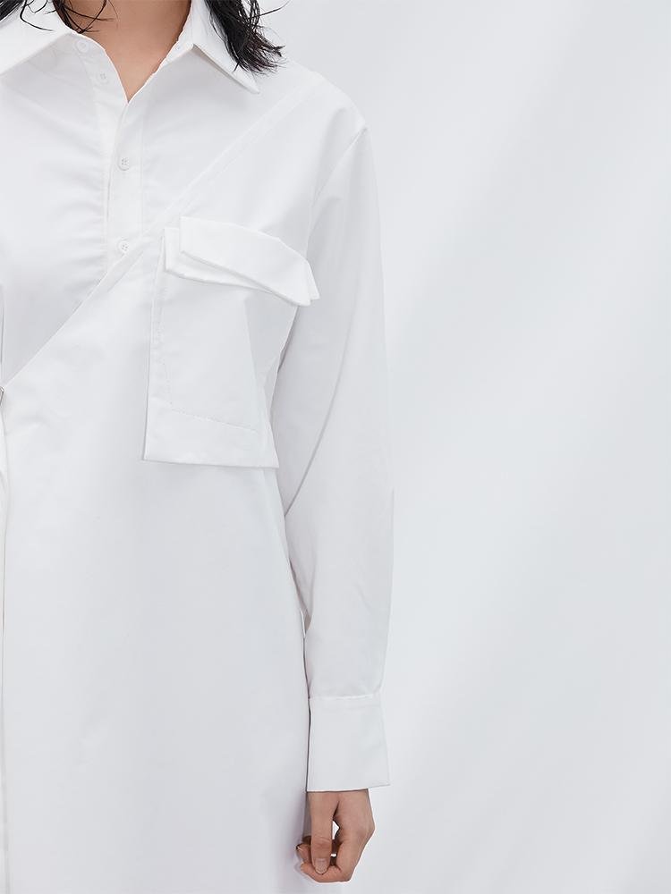 Deconstructed Shirt Dress - BLANCORE