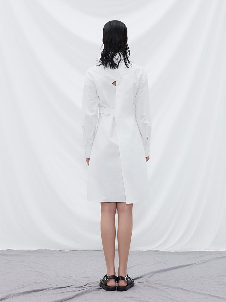 Deconstructed Shirt Dress - BLANCORE