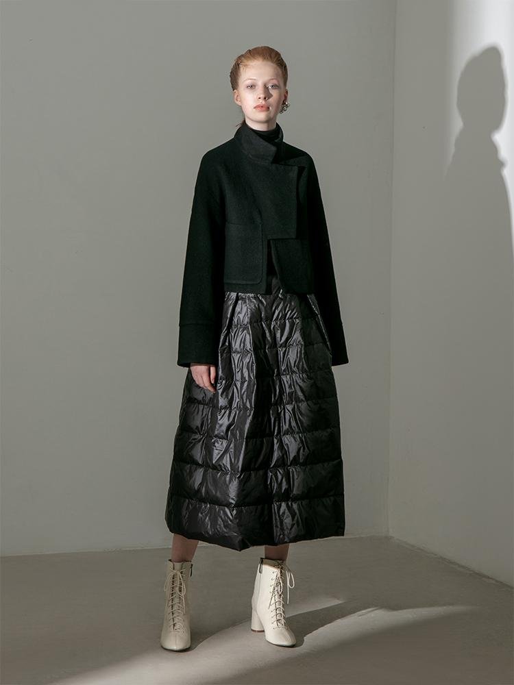 Geometric Wool Jacket - BLANCORE