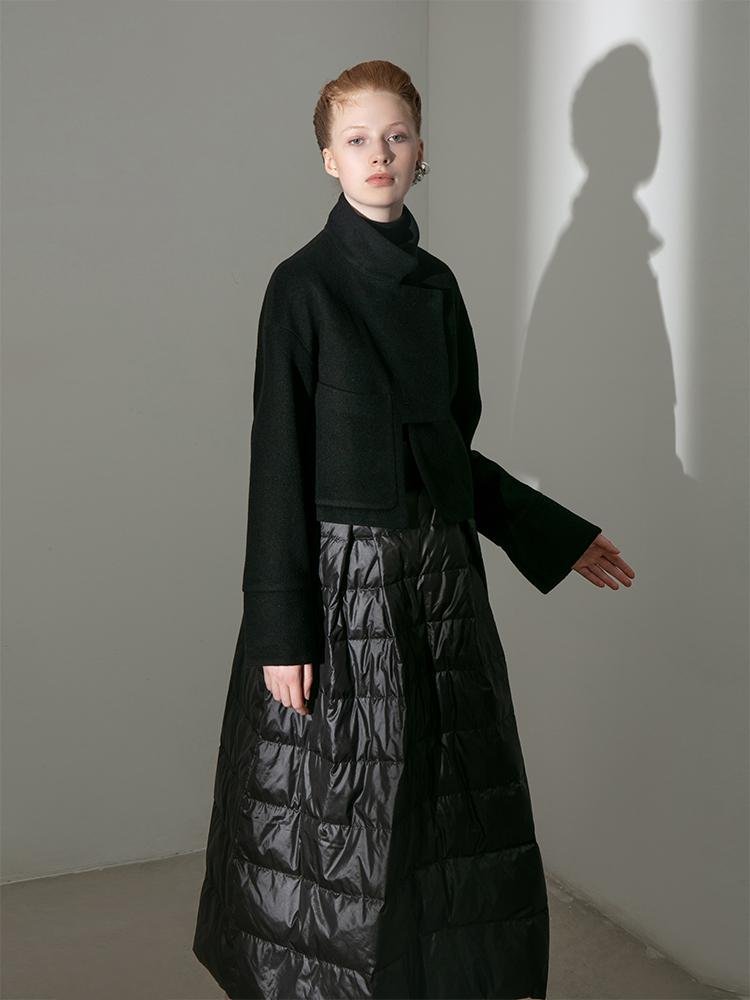 Geometric Wool Jacket - BLANCORE