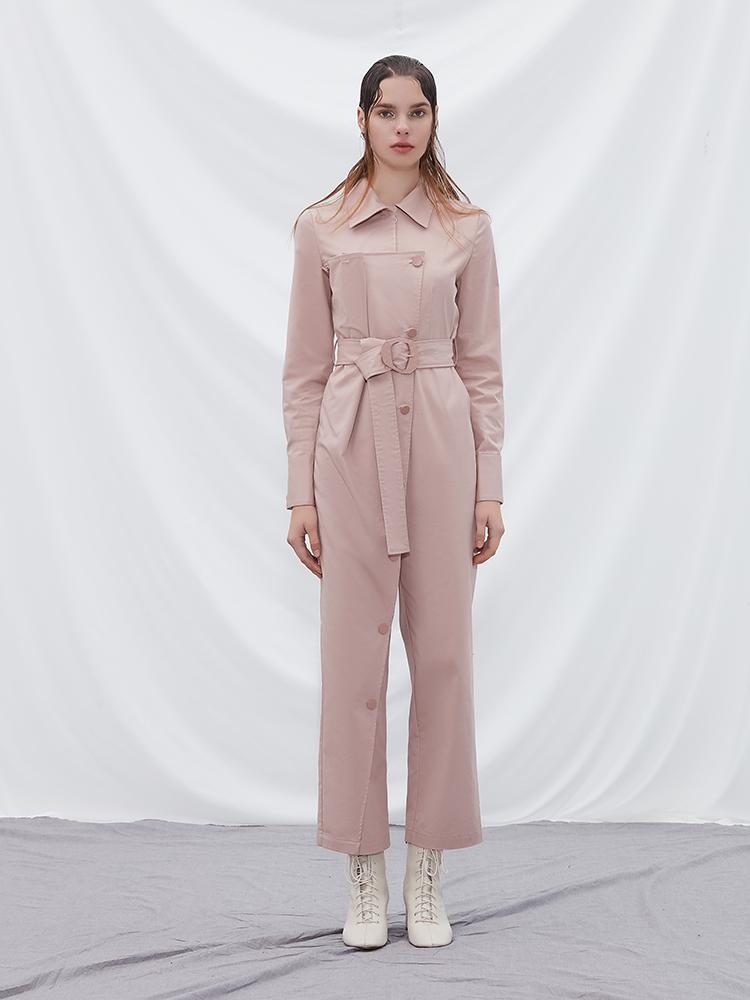 Jumpsuit with Fold Detail - BLANCORE