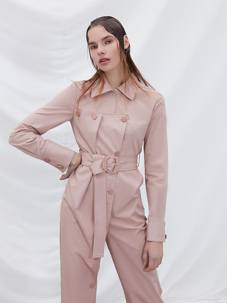 Jumpsuit with Fold Detail - BLANCORE