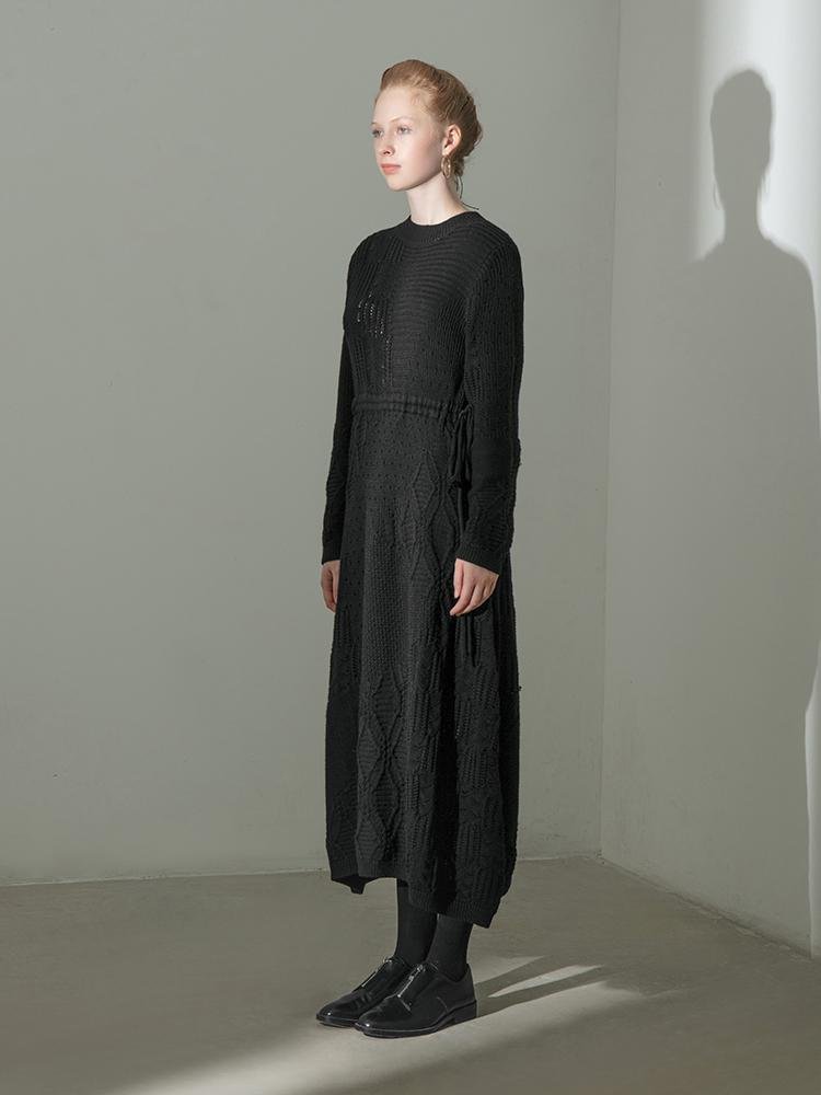 Knit Wool Dress - BLANCORE