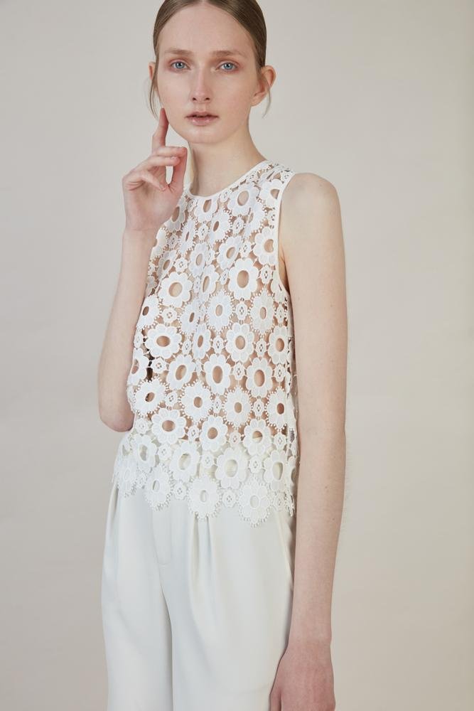 Lace Vest - BLANCORE