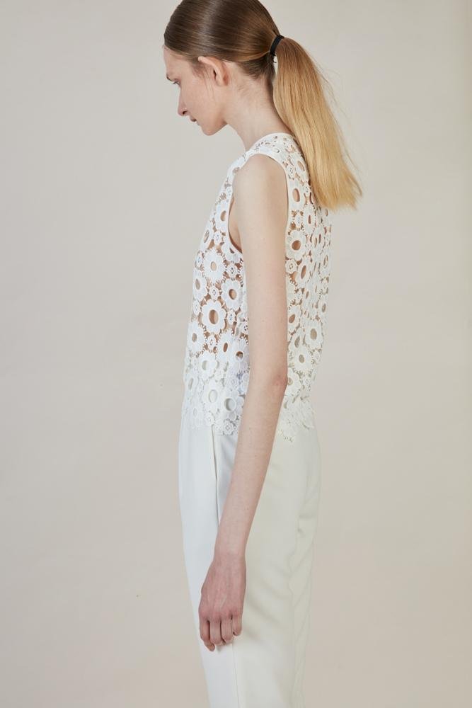 Lace Vest - BLANCORE