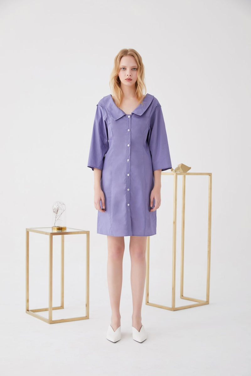 Lapel Shirtdress with Detailed Armhole - BLANCORE
