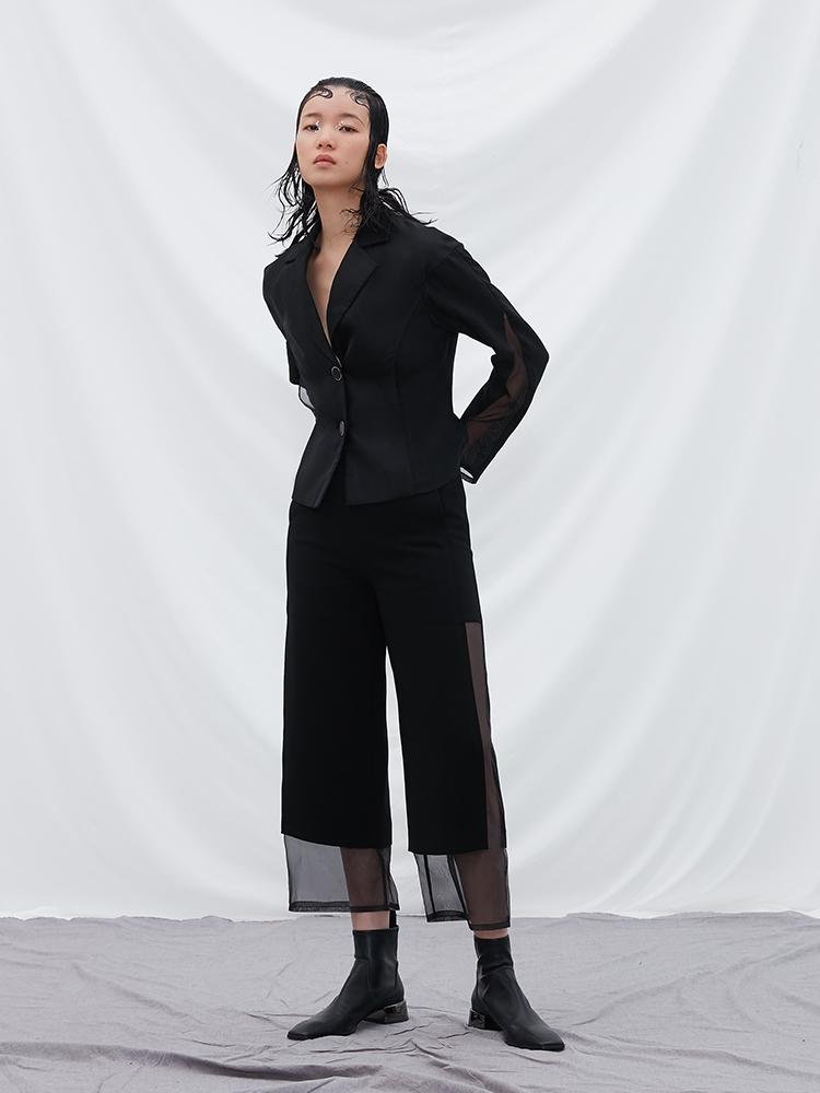 Mesh Panelled Pants - BLANCORE