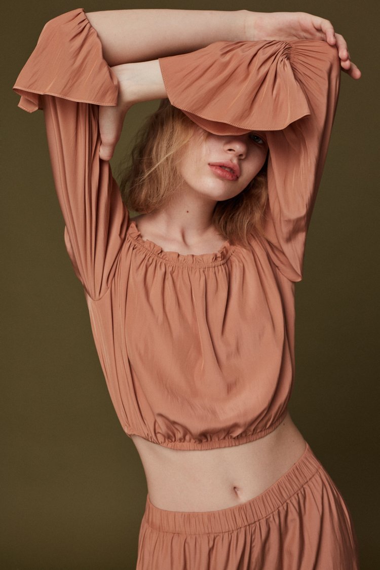 Off-Shoulder Top with Puff Sleeve - BLANCORE