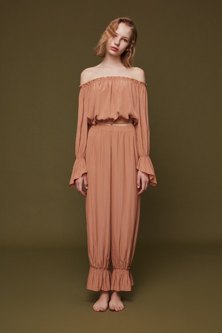 Off-Shoulder Top with Puff Sleeve - BLANCORE