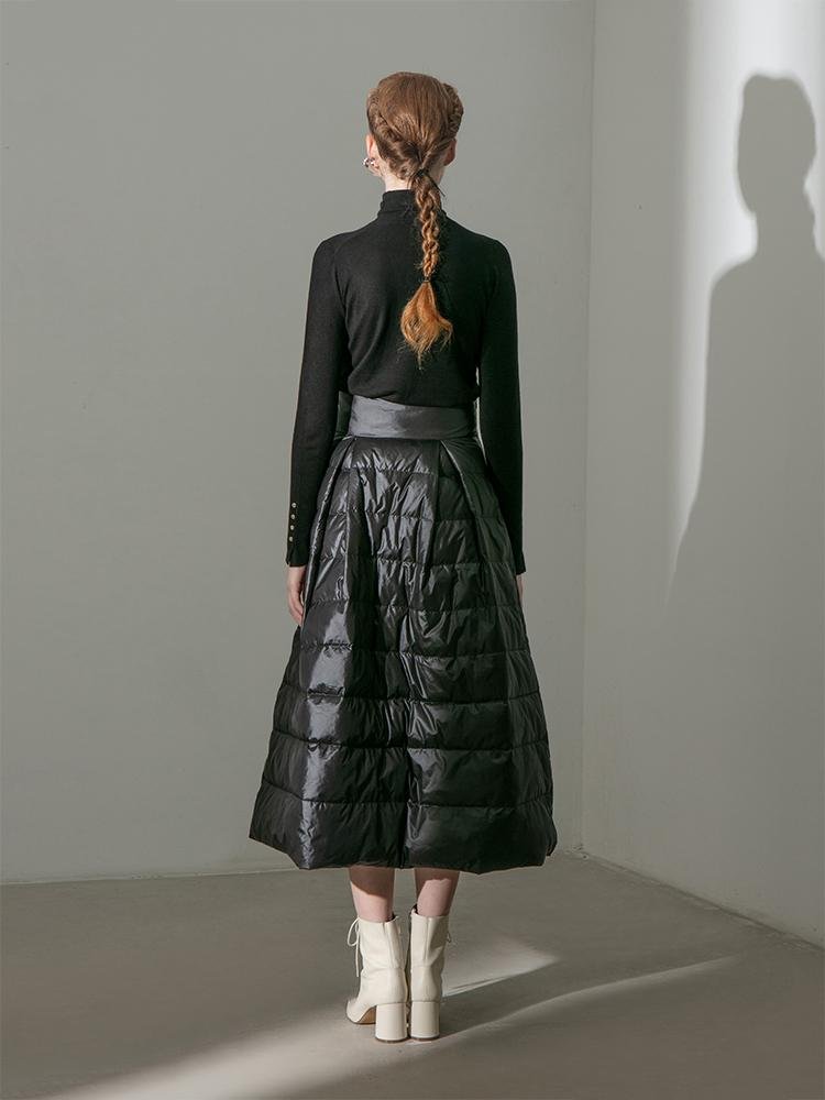 Quilted Puffer Skirt - BLANCORE