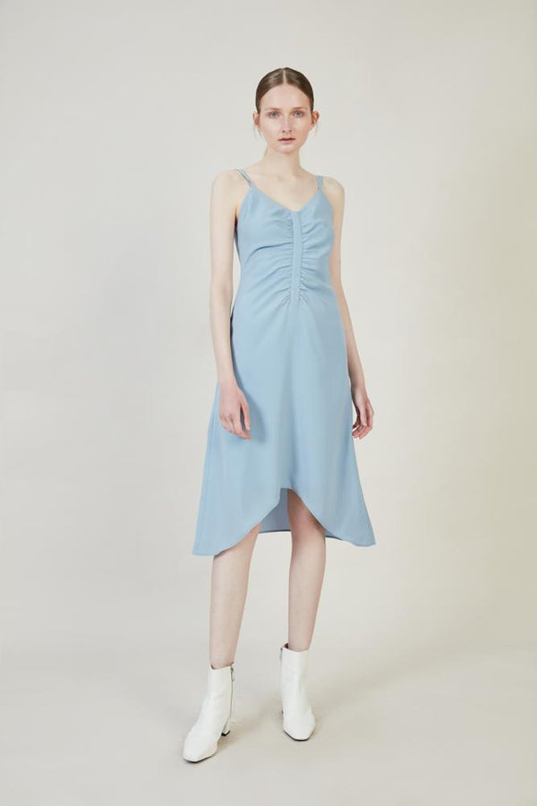 Ruched Slip Dress - BLANCORE