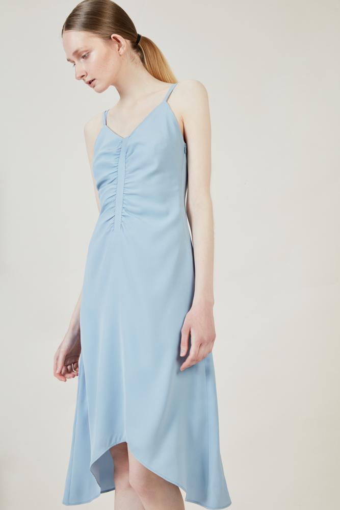 Ruched Slip Dress - BLANCORE