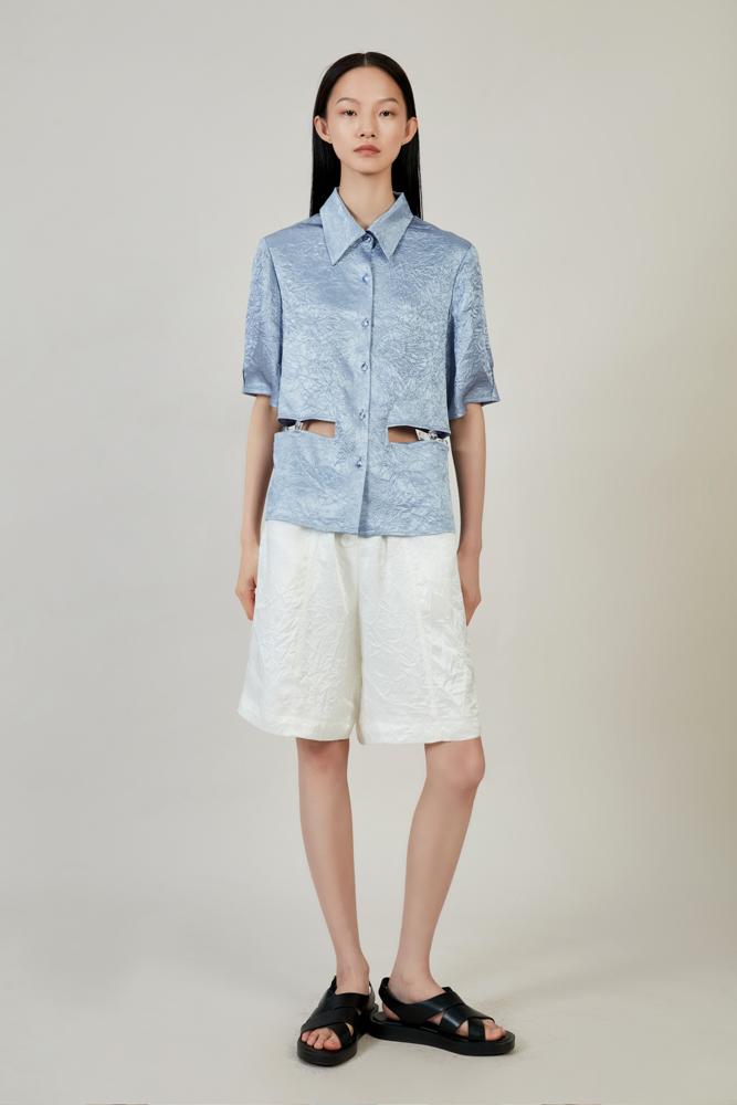 Shorts with Belt - BLANCORE