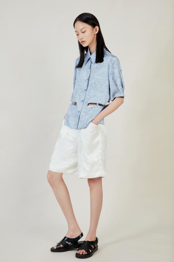 Shorts with Belt - BLANCORE