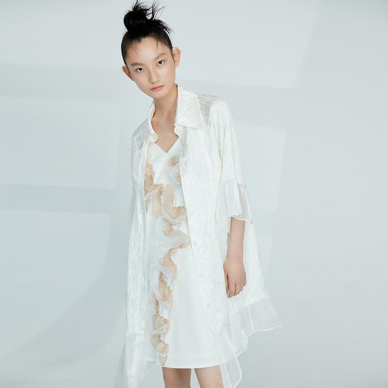 Silk Jacquard Shirt - BLANCORE