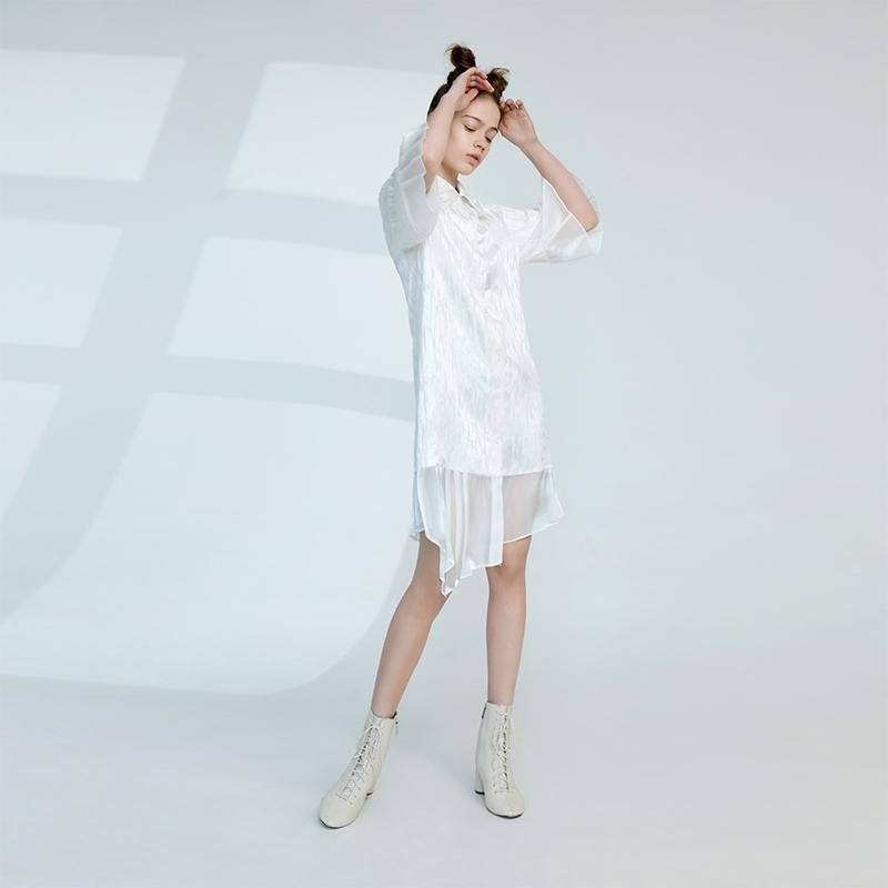Silk Jacquard Shirt - BLANCORE
