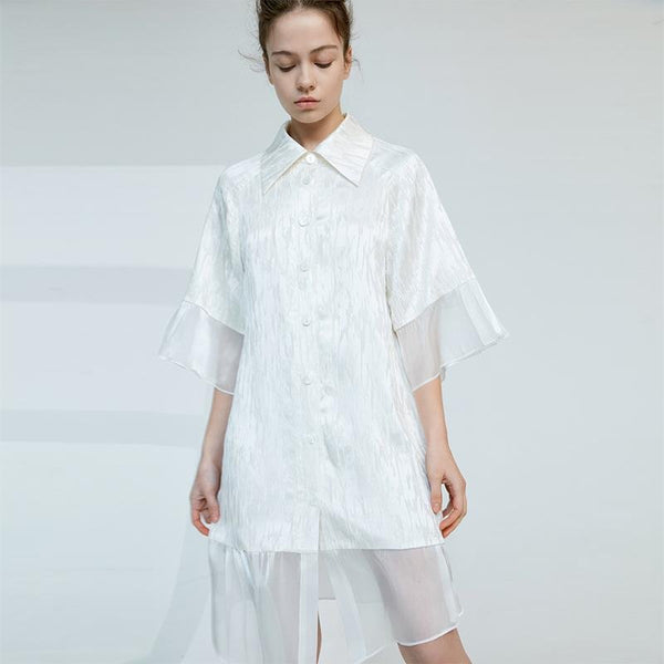 Silk Jacquard Shirt - BLANCORE