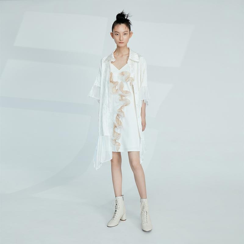 Silk Jacquard Shirt - BLANCORE