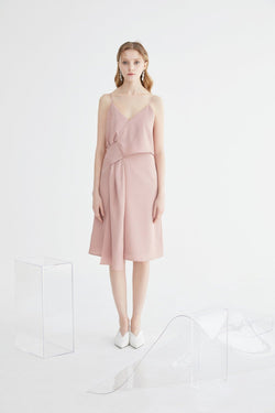 Slip Dress with Cross Over Detail - BLANCORE
