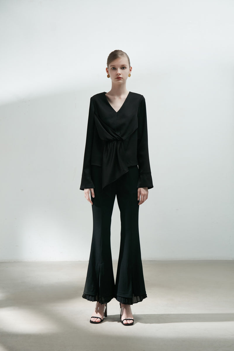 Top with Draped Detail - BLANCORE