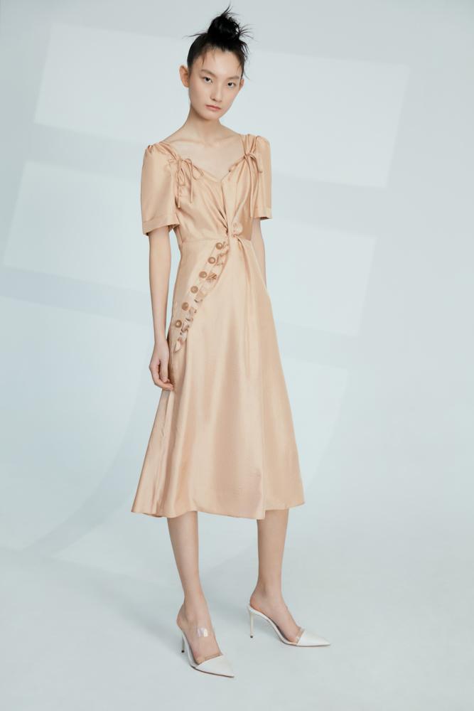 V-neck Dress - BLANCORE