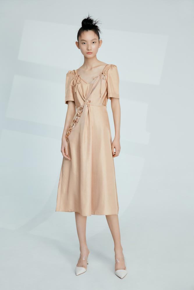 V-neck Dress - BLANCORE