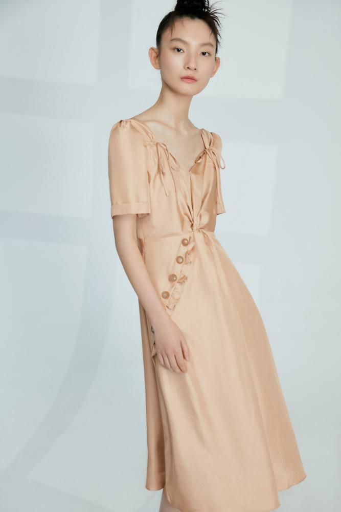 V-neck Dress - BLANCORE