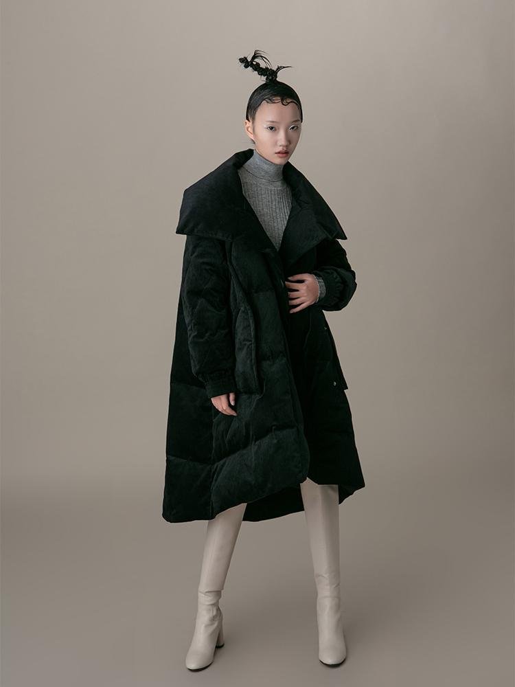 Velvet Puffer Coat - BLANCORE