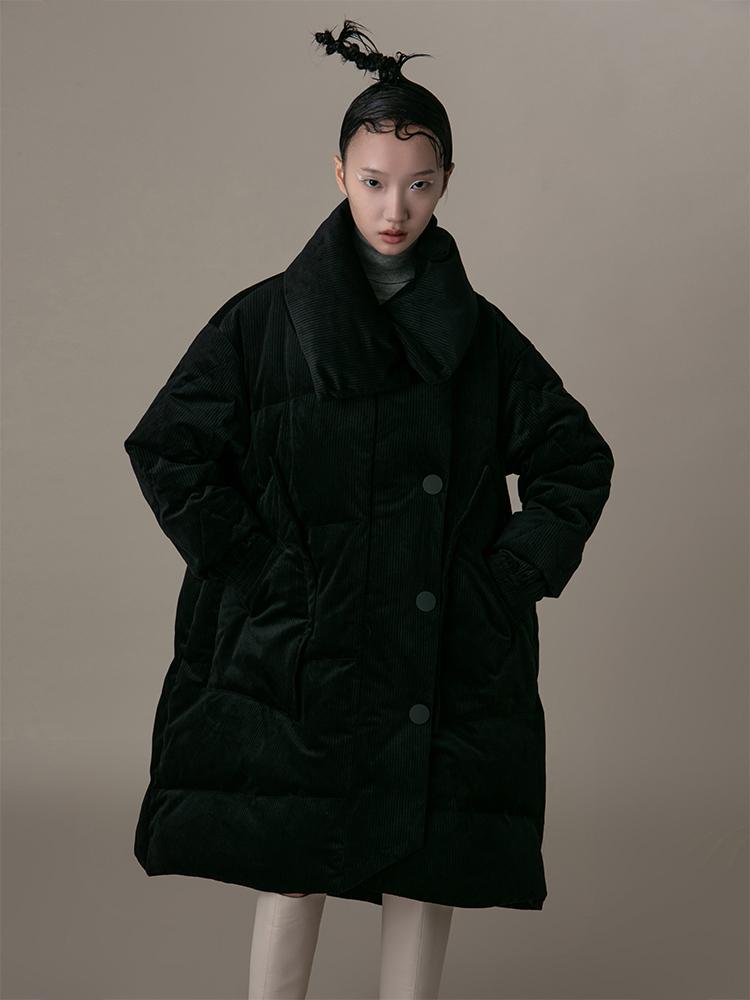 Velvet Puffer Coat - BLANCORE