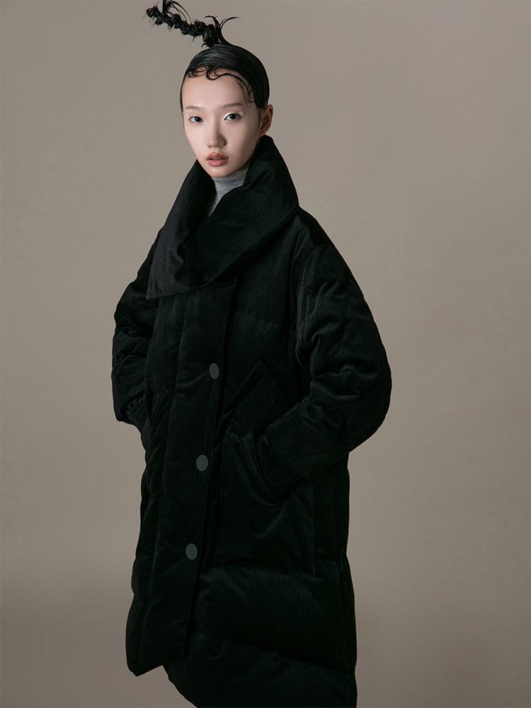 Velvet Puffer Coat - BLANCORE
