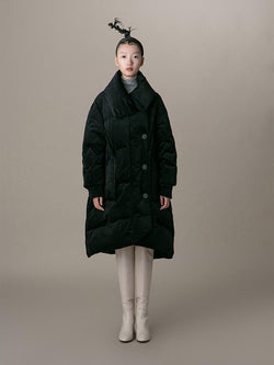 Velvet Puffer Coat - BLANCORE
