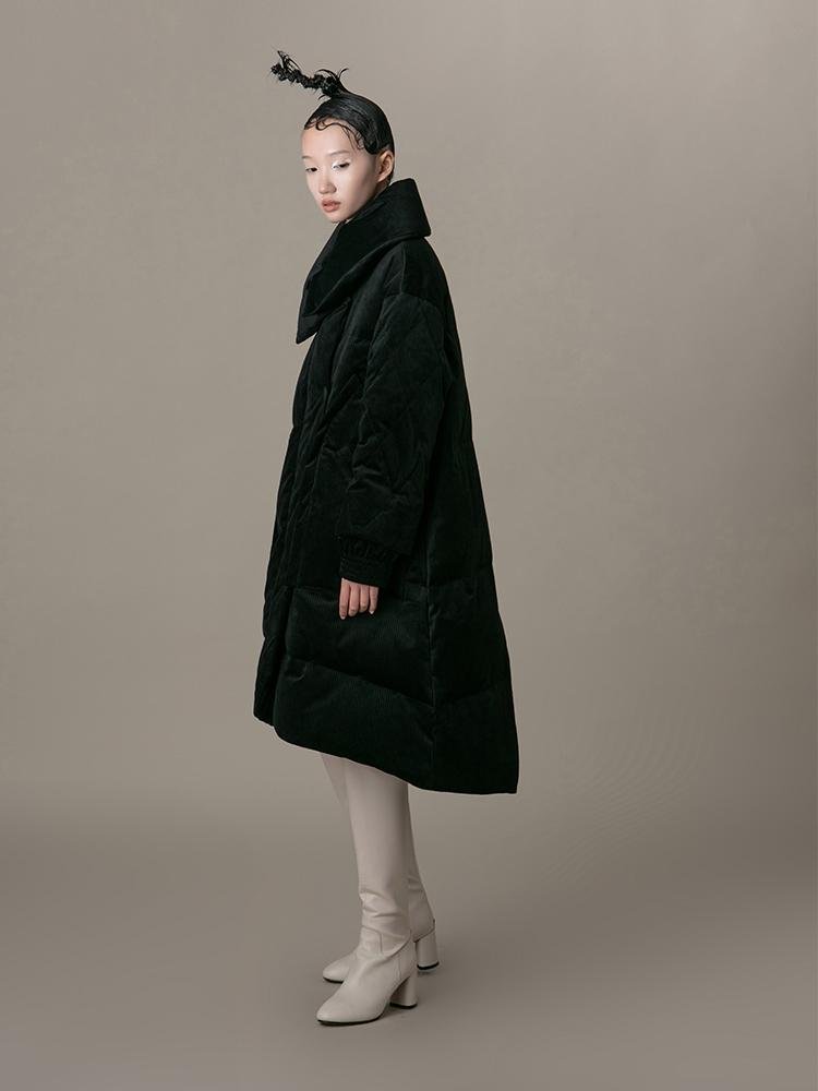 Velvet Puffer Coat - BLANCORE
